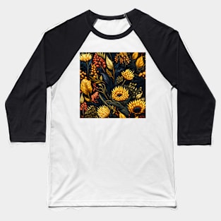 Autumn Harvest Pattern 5 Baseball T-Shirt